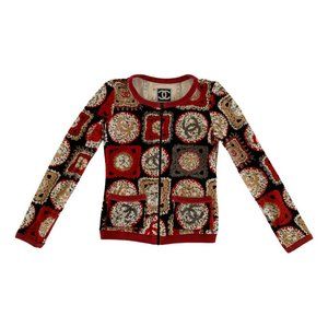 Rare Chanel 2009 monogram CC cardigan